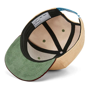 Бейсболка вельветовая Hello Hossy "Flat Brim Sweet Almond", сливочный миндаль